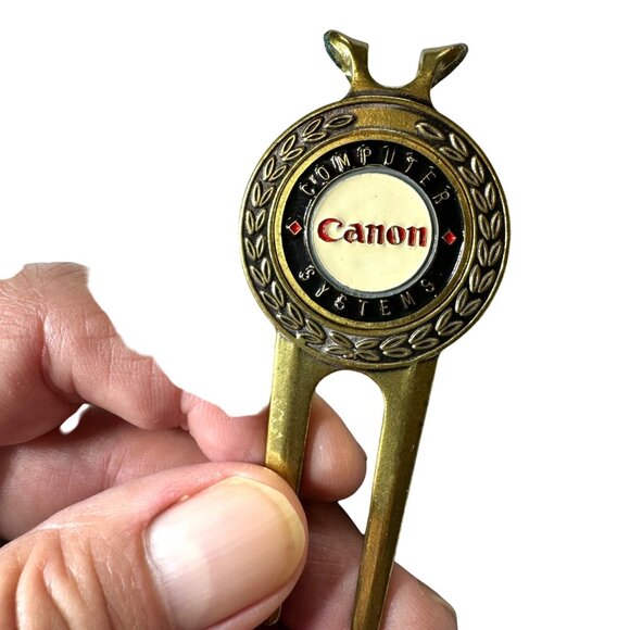 Canon Computer Systems Brass Golf Divot Repair Tool Brass Golf Design - Picture 7 of 8